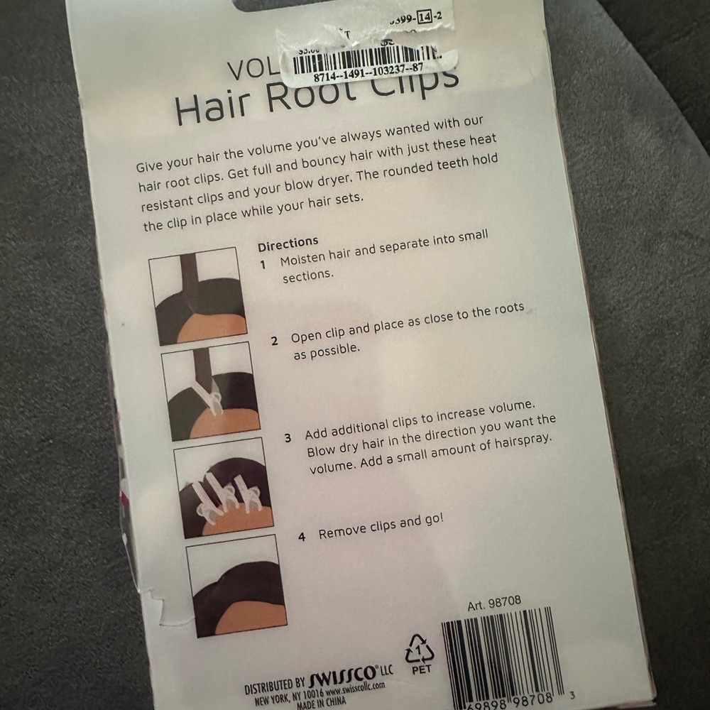 Pink Hair Root Clips - Picture 2 of 2